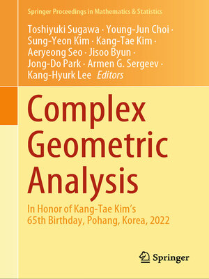 cover image of Complex Geometric Analysis